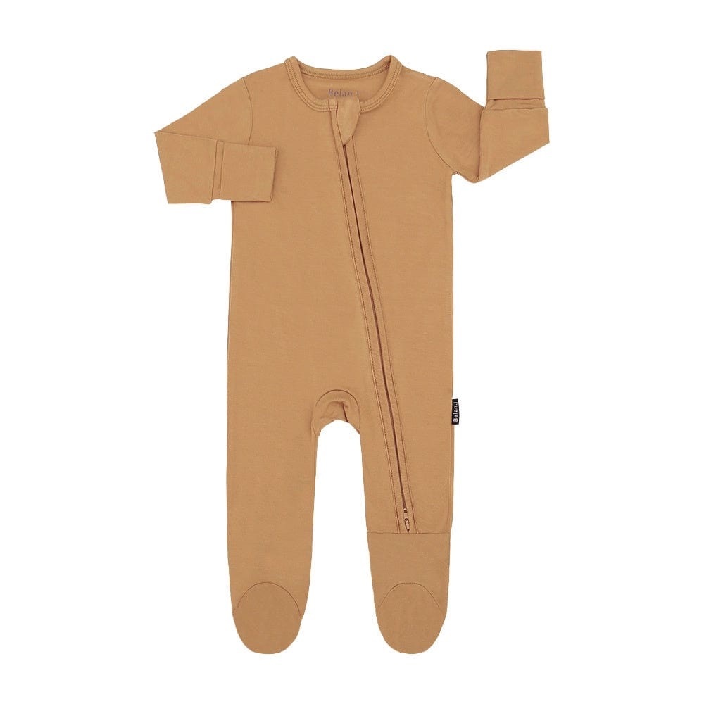 Belan.J Zippered Footed Sleeper - Desert 0-3m